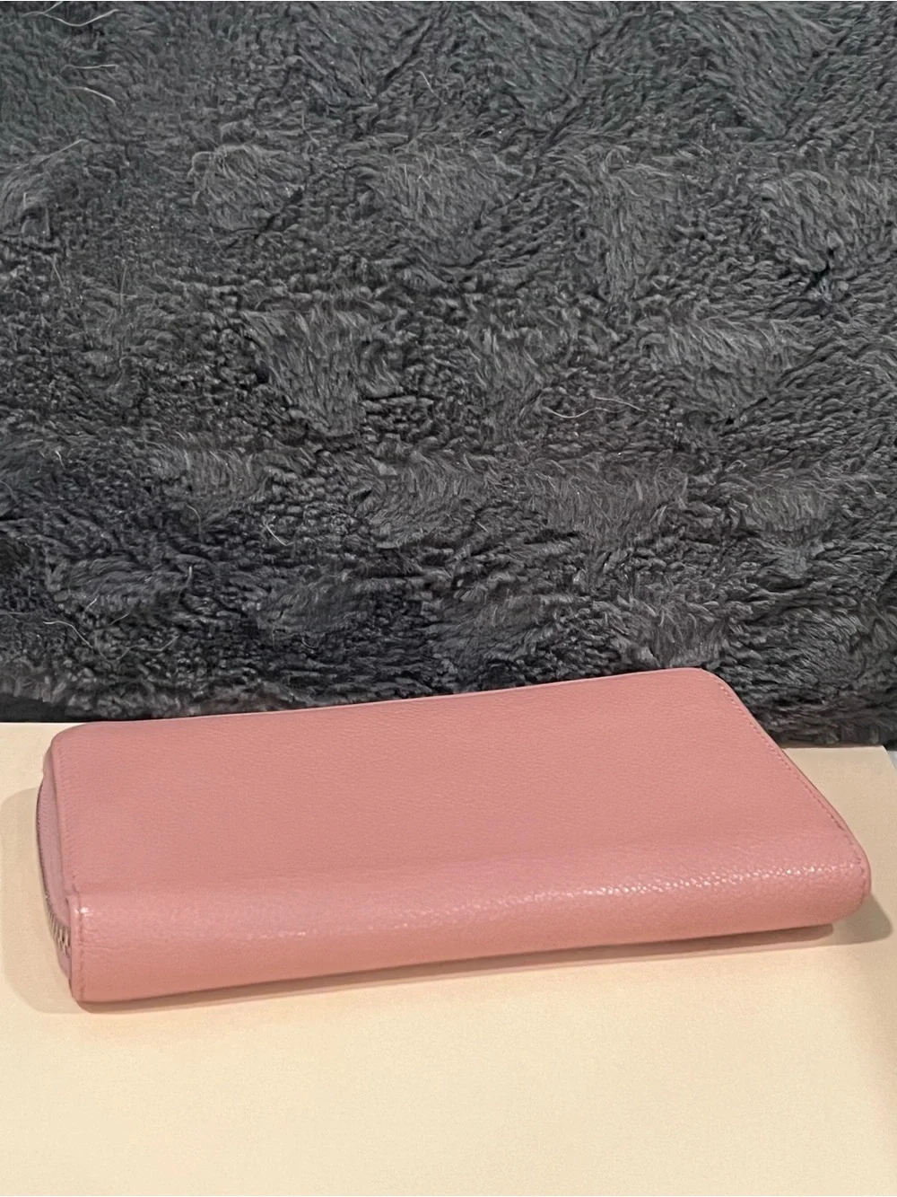 Louis Vuitton Pink Leather Large Zippy Wallet